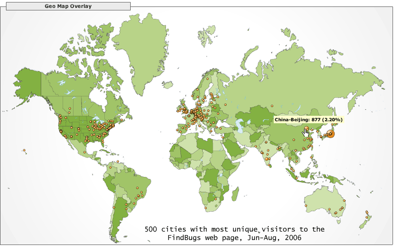 Cities with the most downloads